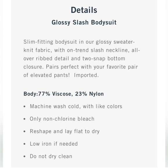 Abercrombie & Fitch Bodysuit - Picture 12 of 12